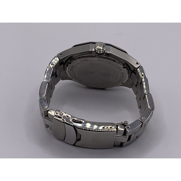 Bulova Men's Quartz Diamond Accent Black Dial Date Display 44mm Watch 98D103 - Picture 11 of 16